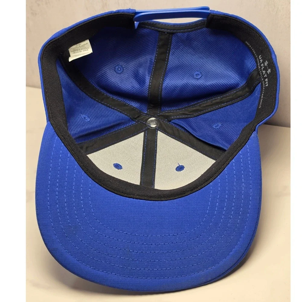 Under Armour SC30 Stephen Curry Youth Snapback Hat Blue Yellow Flat Brim Cap